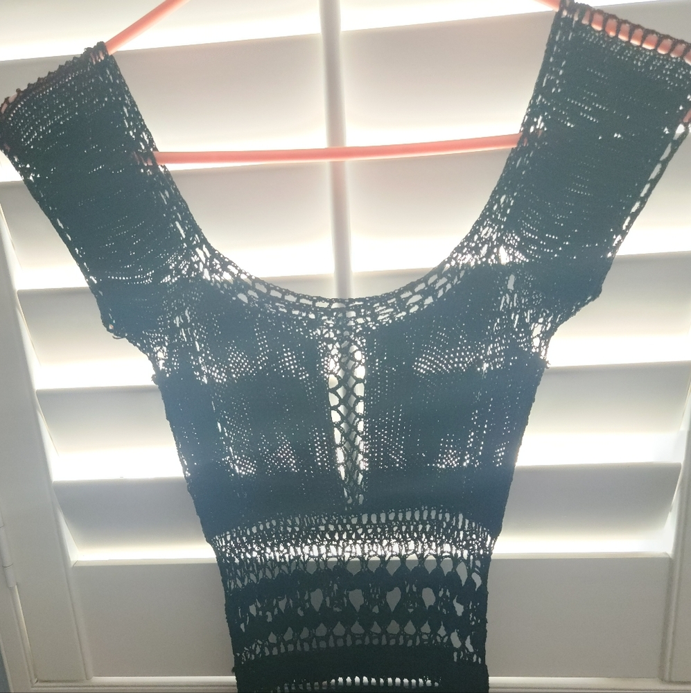 Crochet Black Dress
